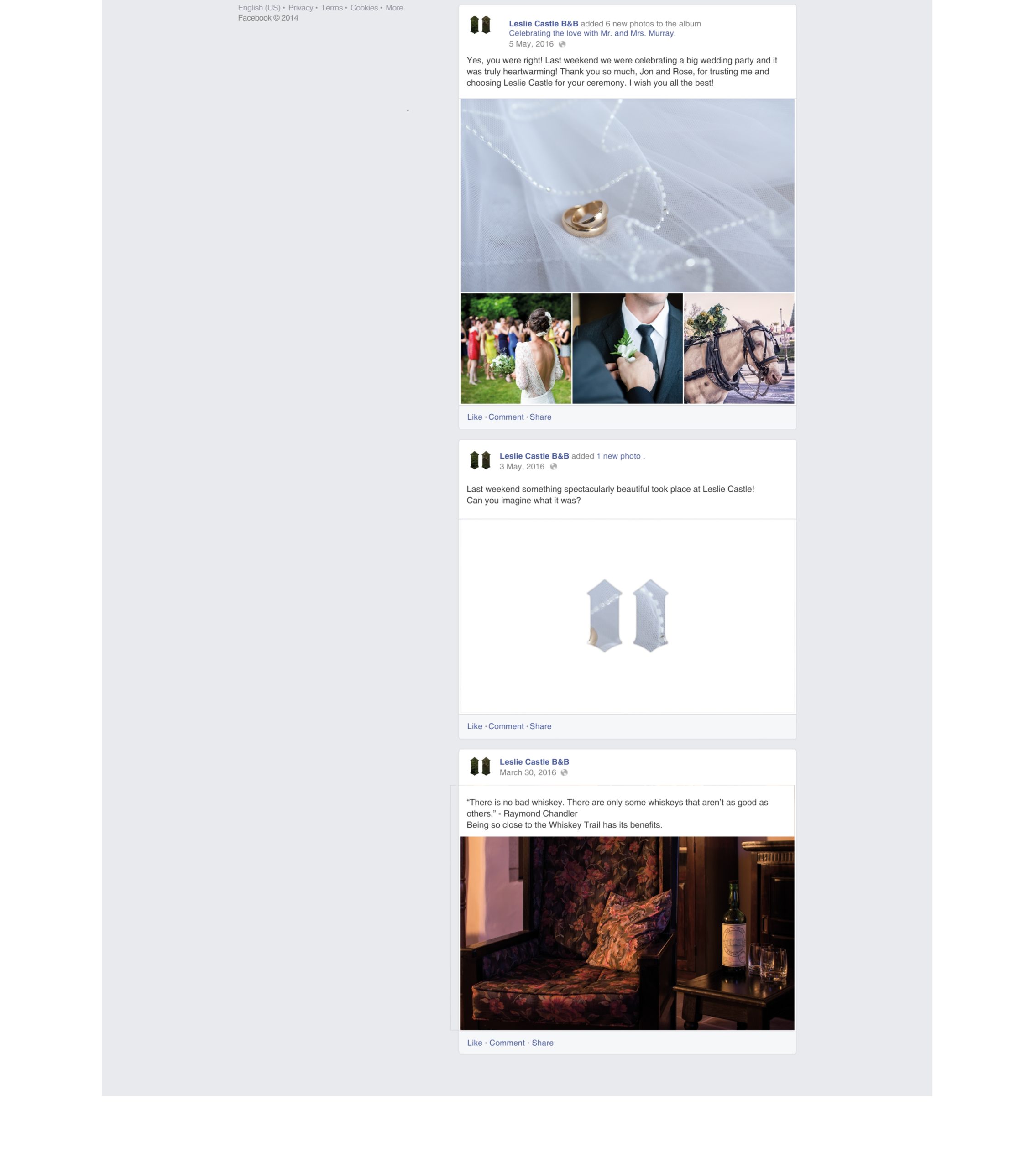 Leslie Castle Facebook Page